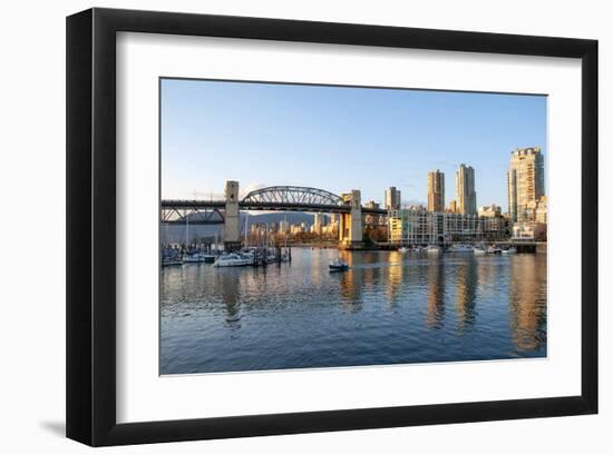 Burrard Bridge Vancouver-null-Framed Art Print