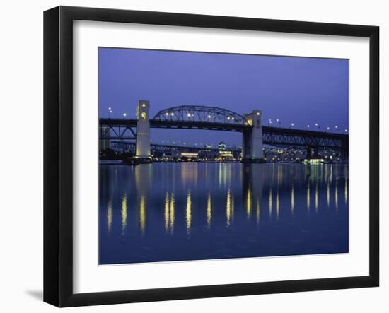 Burrard Street Bridge, Vancouver, Canada-null-Framed Photographic Print