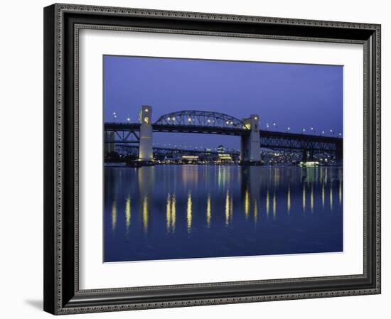 Burrard Street Bridge, Vancouver, Canada-null-Framed Photographic Print