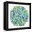 Burst in Cool Palette-Cat Coquillette-Framed Premier Image Canvas