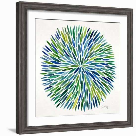 Burst in Cool Palette-Cat Coquillette-Framed Giclee Print