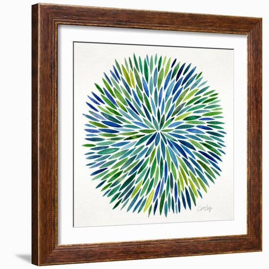 Burst in Cool Palette-Cat Coquillette-Framed Giclee Print