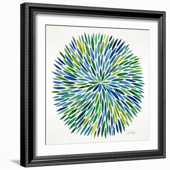 Burst in Cool Palette-Cat Coquillette-Framed Giclee Print