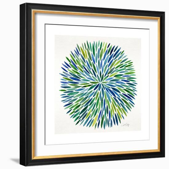 Burst in Cool Palette-Cat Coquillette-Framed Giclee Print