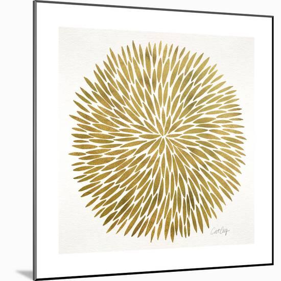 Burst in Gold Palette-Cat Coquillette-Mounted Giclee Print