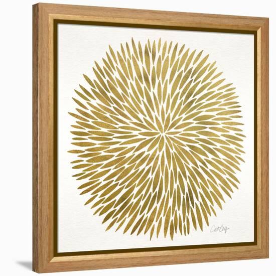 Burst in Gold Palette-Cat Coquillette-Framed Premier Image Canvas