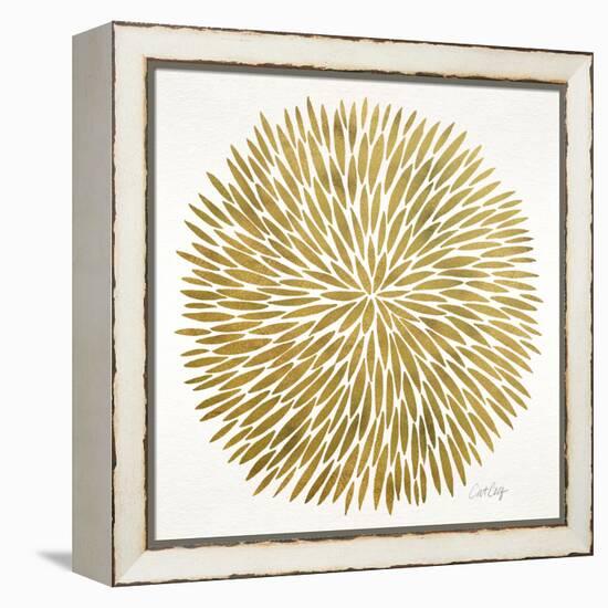 Burst in Gold Palette-Cat Coquillette-Framed Premier Image Canvas