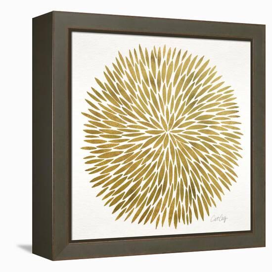 Burst in Gold Palette-Cat Coquillette-Framed Premier Image Canvas