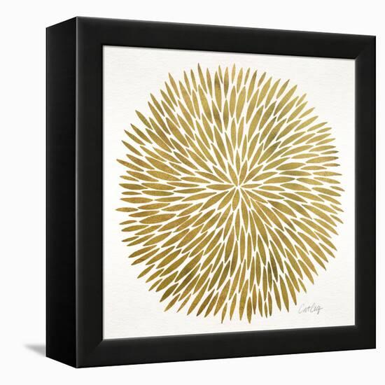 Burst in Gold Palette-Cat Coquillette-Framed Premier Image Canvas