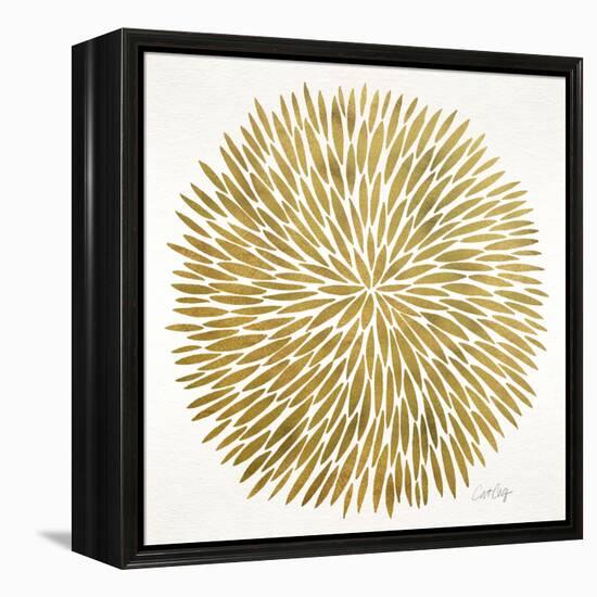 Burst in Gold Palette-Cat Coquillette-Framed Premier Image Canvas