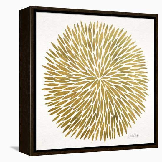 Burst in Gold Palette-Cat Coquillette-Framed Premier Image Canvas