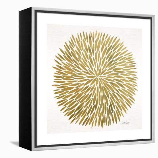 Burst in Gold Palette-Cat Coquillette-Framed Premier Image Canvas