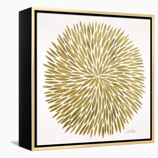 Burst in Gold Palette-Cat Coquillette-Framed Premier Image Canvas