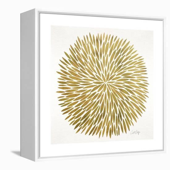 Burst in Gold Palette-Cat Coquillette-Framed Premier Image Canvas