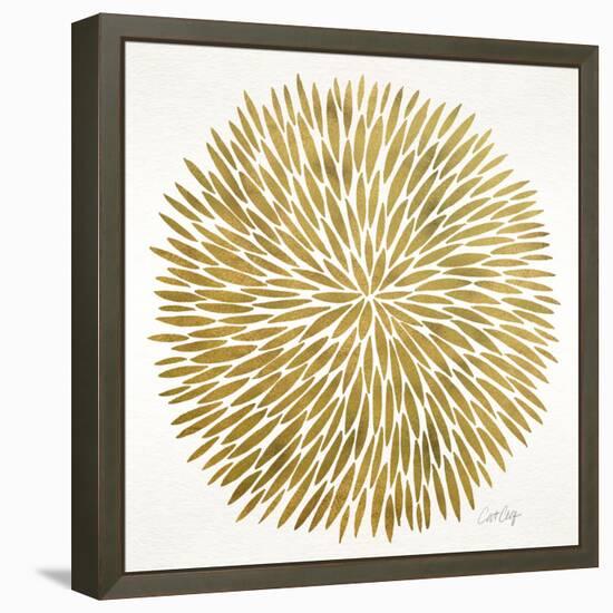 Burst in Gold Palette-Cat Coquillette-Framed Premier Image Canvas