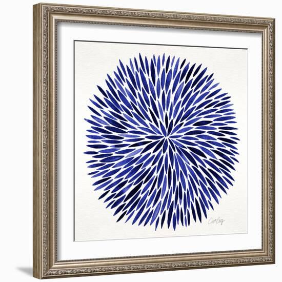 Burst in Navy Palette-Cat Coquillette-Framed Giclee Print