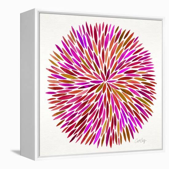 Burst in Pink Palette-Cat Coquillette-Framed Premier Image Canvas