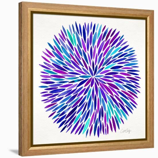 Burst in Purple Palette-Cat Coquillette-Framed Premier Image Canvas