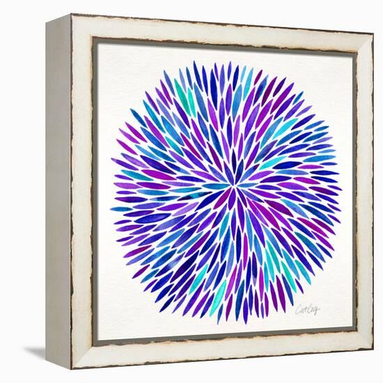 Burst in Purple Palette-Cat Coquillette-Framed Premier Image Canvas