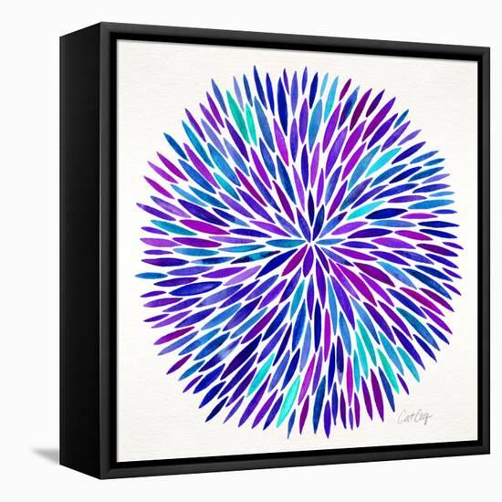 Burst in Purple Palette-Cat Coquillette-Framed Premier Image Canvas