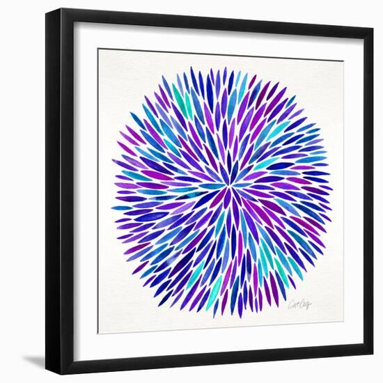 Burst in Purple Palette-Cat Coquillette-Framed Giclee Print