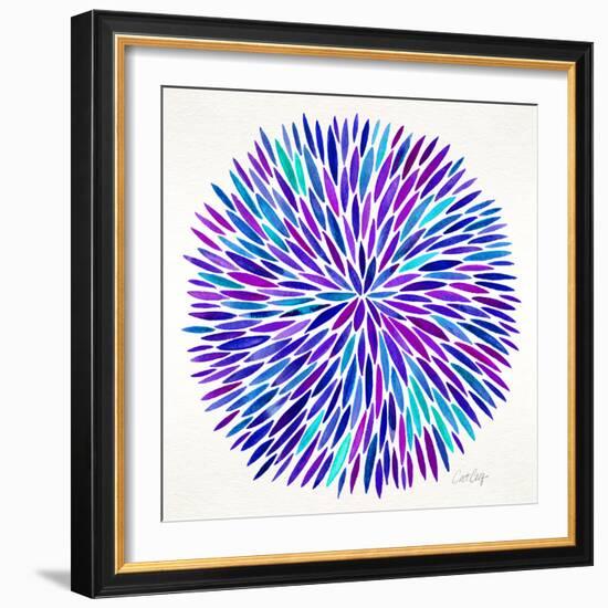 Burst in Purple Palette-Cat Coquillette-Framed Giclee Print