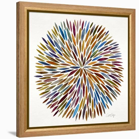 Burst in Retro Palette-Cat Coquillette-Framed Premier Image Canvas