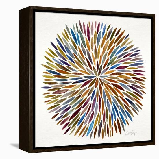 Burst in Retro Palette-Cat Coquillette-Framed Premier Image Canvas