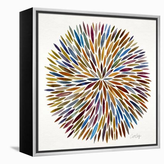 Burst in Retro Palette-Cat Coquillette-Framed Premier Image Canvas