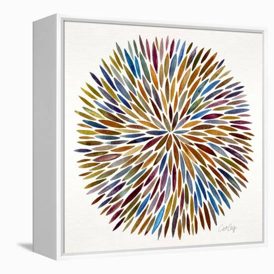 Burst in Retro Palette-Cat Coquillette-Framed Premier Image Canvas