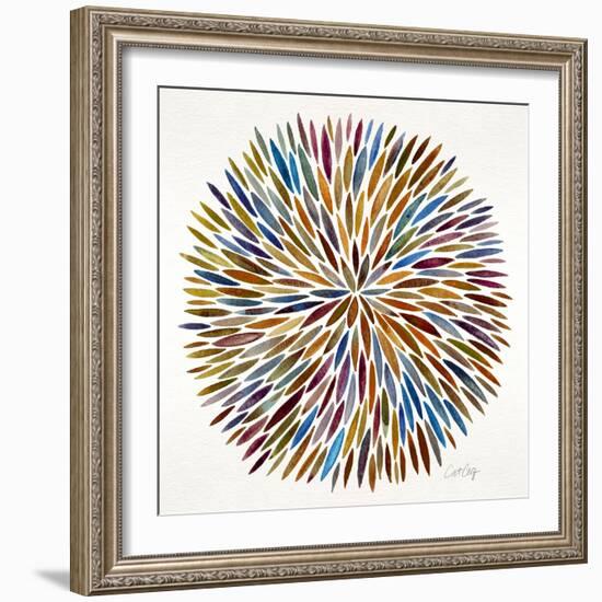 Burst in Retro Palette-Cat Coquillette-Framed Premium Giclee Print