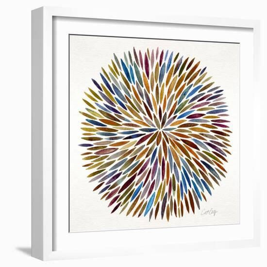 Burst in Retro Palette-Cat Coquillette-Framed Premium Giclee Print