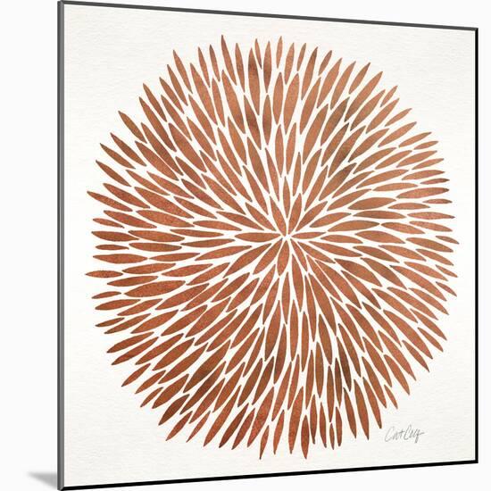 Burst in Rose Gold Palette-Cat Coquillette-Mounted Giclee Print