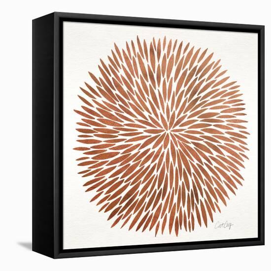 Burst in Rose Gold Palette-Cat Coquillette-Framed Premier Image Canvas