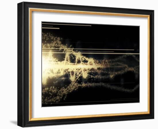 Burst of Energy Forms into Powerful Beam of Light-Stocktrek Images-Framed Photographic Print