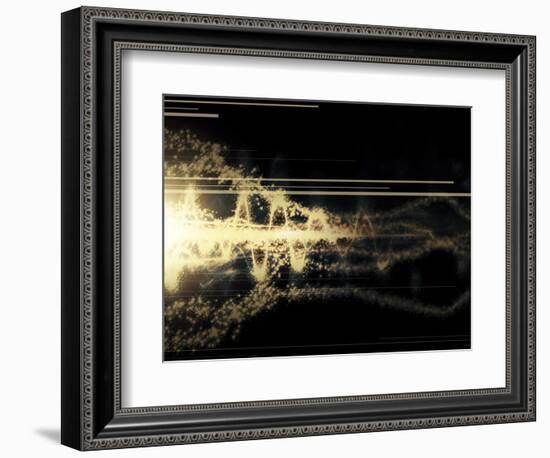 Burst of Energy Forms into Powerful Beam of Light-Stocktrek Images-Framed Photographic Print