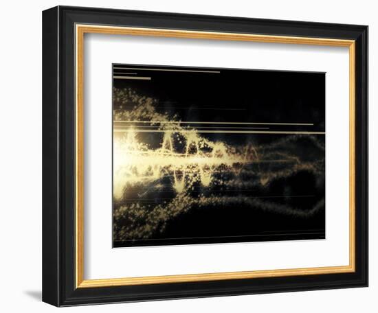 Burst of Energy Forms into Powerful Beam of Light-Stocktrek Images-Framed Photographic Print