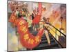 "Bursting with Joy", Propaganda Poster from the Chinese Cultural Revolution, 1970-null-Mounted Giclee Print