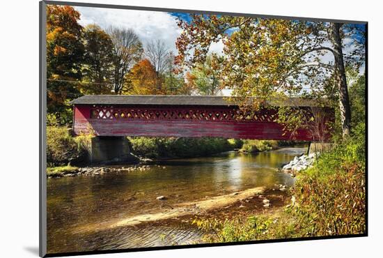 Burt Henry Covered Bridge, Vermont-George Oze-Mounted Photographic Print