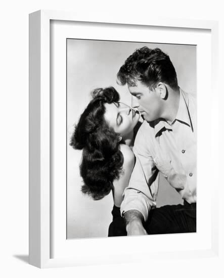 Burt Lancaster, Ava Gardner "The Killers",l 1946, Directed by Robert Siodmak-null-Framed Photographic Print