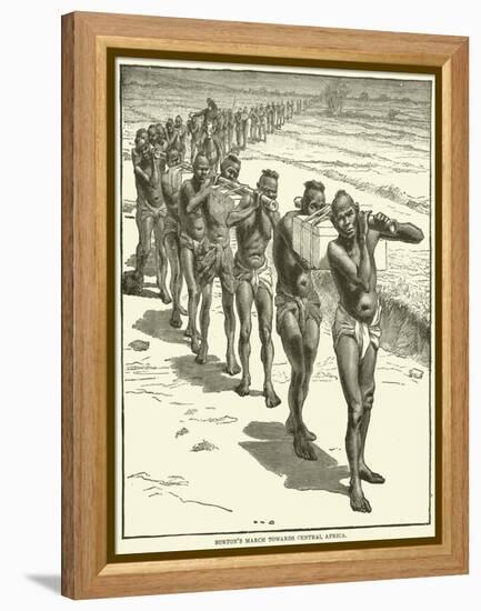 Burton's March Towards Central Africa-null-Framed Premier Image Canvas