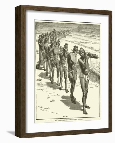 Burton's March Towards Central Africa-null-Framed Giclee Print