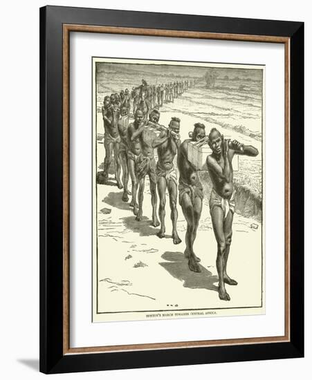 Burton's March Towards Central Africa-null-Framed Giclee Print