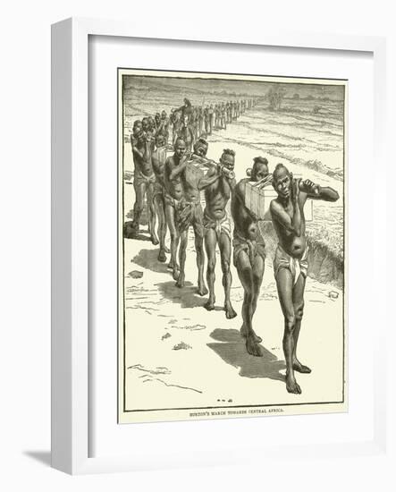 Burton's March Towards Central Africa-null-Framed Giclee Print