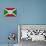 Burundi Flag Design with Wood Patterning - Flags of the World Series-Philippe Hugonnard-Art Print displayed on a wall