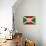 Burundi Flag Design with Wood Patterning - Flags of the World Series-Philippe Hugonnard-Art Print displayed on a wall