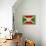 Burundi Flag Design with Wood Patterning - Flags of the World Series-Philippe Hugonnard-Framed Stretched Canvas displayed on a wall