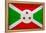 Burundi Flag Design with Wood Patterning - Flags of the World Series-Philippe Hugonnard-Framed Stretched Canvas