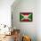 Burundi Flag Design with Wood Patterning - Flags of the World Series-Philippe Hugonnard-Framed Stretched Canvas displayed on a wall