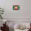 Burundi Flag Design with Wood Patterning - Flags of the World Series-Philippe Hugonnard-Framed Stretched Canvas displayed on a wall